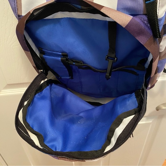 Jansport Blue and Gray Backpack Durable Everyday Use - Picture 7 of 7